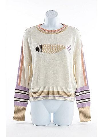 Mystree Something's Fishy Sweater in Off White (view 1)