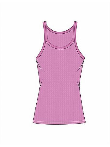 P.J. Salvage See Stripe Thermal Racerback Tank Top in Lilac (view 1)