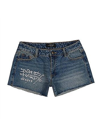 Ed Hardy Orchid Denim Short (view 1)