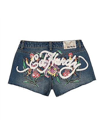 Ed Hardy Orchid Denim Short (view 2)