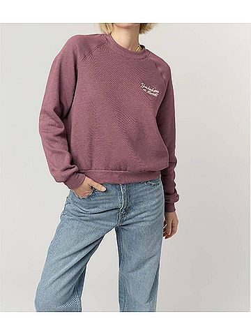 Project Social T You Had Me At Sweatshirt in Merlot (view 2)