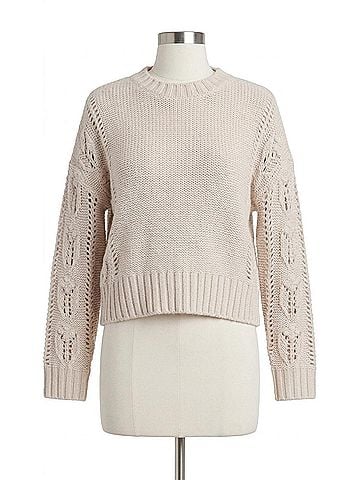 Splendid Portland Cable Sweater in Pale Oak Heather (view 1)