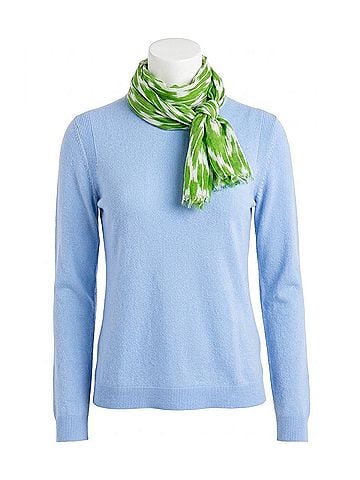 Gretchen Scott Designs Sneek-A-Peek Sweater in Periwinkle (view 1)