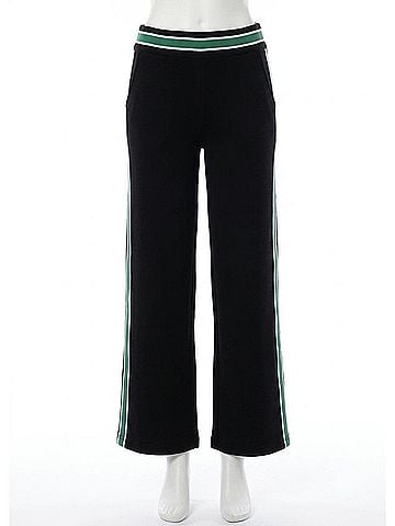 RD Style Valencia Stripe Pants in Black (view 1)