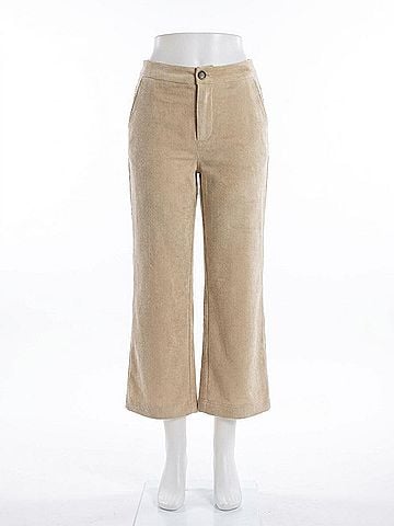 Lucy Paris Bruna Corduroy Pant in Beige (view 1)