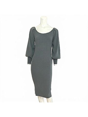 T Tahari Women's Long Sleeve Dress in Highland Alpine Green (view 1)