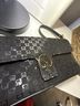 St. John 100% Vinyl Graphic Black Leather Clutch One size - photo 3