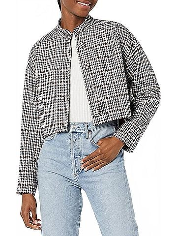 Rebecca Taylor Techy Jacket in Houndstooth (view 2)