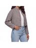 Rebecca Taylor Brown Techy Jacket in Houndstooth Size L - photo 5