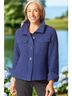 Habitat Solid Blue Honeycomb Shacket in Ink Size XS - photo 5