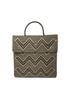 Lolas Collection Black Women's Medium Handmade Chevron Backpack in Black/Gold One size - photo 2