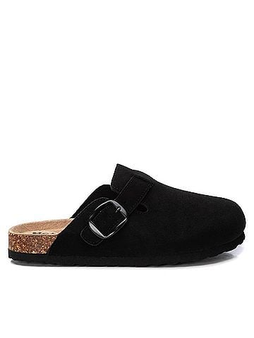 Refresh Women's Suede Clogs in Black (view 1)
