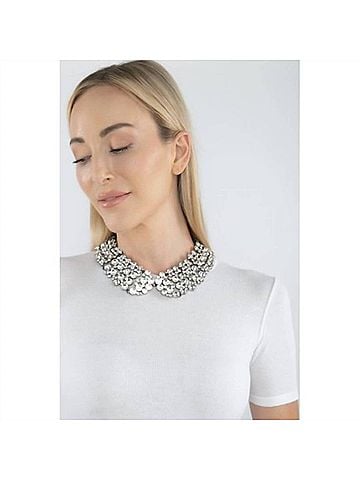 Eye Candy Women's Crystal Statement Collar Necklace (view 2)