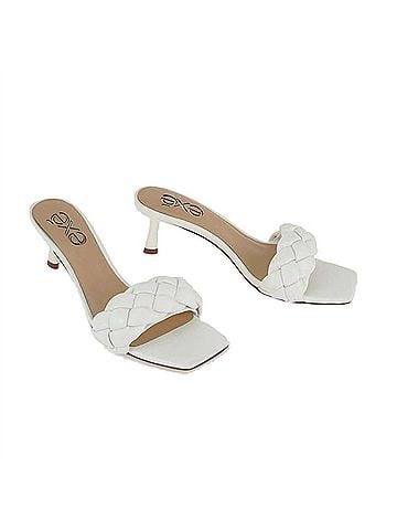 exe Women's Betta Low Heel Sandal in White (view 2)