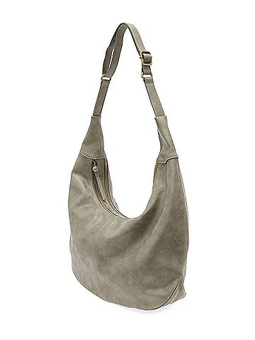 Joy Susan Women's Rochelle Large Crescent Bag in Silver (view 2)