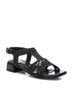 XTI Black Women's Low Heel Sandals Size 6 - photo 2