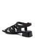 XTI Black Women's Low Heel Sandals Size 6 - photo 3