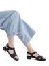 XTI Black Women's Low Heel Sandals Size 6 - photo 5