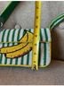 Anthropologie Stripes Multi Color Leather Shoulder Bag One size - photo 5