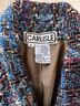 Carlisle 35% Wool 39% Acrylic 6% Mohair 6% Polyester 5% Nylon 100% Acetate Multi Color Blazer Size 6 - photo 4
