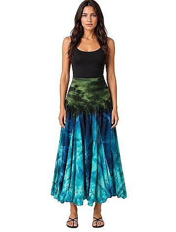 Solitaire Boho Flowy Casual Skirt (view 2)