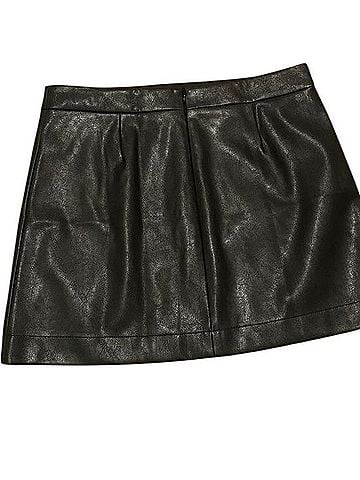 J.Crew Factory Store Faux Leather Skirt (view 2)