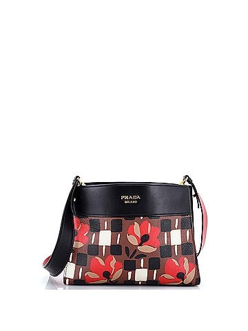 Prada Bibliotheque Shoulder Bag Printed Leather Small (view 1)