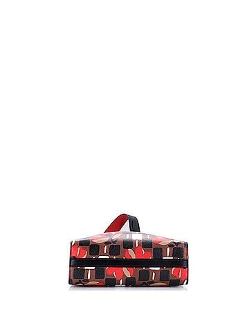 Prada Bibliotheque Shoulder Bag Printed Leather Small (view 2)