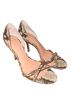 Aerin Snake Print Black White Heels Size 8 1/2 - photo 1