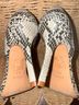 Aerin Snake Print Black White Heels Size 8 1/2 - photo 7