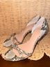 Aerin Snake Print Black White Heels Size 8 1/2 - photo 4