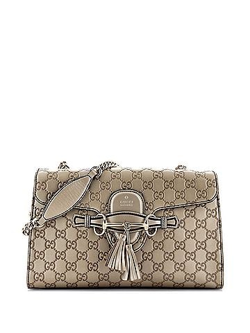 Gucci Emily Chain Flap Bag Guccissima Leather Medium (view 1)