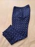 J.Crew 100% Silk Print Blue Black Dress Pants Size 8 - photo 4
