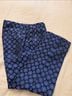 J.Crew 100% Silk Print Blue Black Dress Pants Size 8 - photo 6