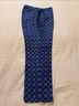 J.Crew 100% Silk Print Blue Black Dress Pants Size 8 - photo 8