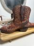Ariat 100% Leather Aztec Or Tribal Print Brown Multi Color Boots Size 7 1/2 - photo 9