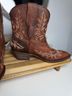 Ariat 100% Leather Aztec Or Tribal Print Brown Multi Color Boots Size 7 1/2 - photo 13