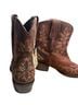 Ariat 100% Leather Aztec Or Tribal Print Brown Multi Color Boots Size 7 1/2 - photo 2