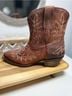 Ariat 100% Leather Aztec Or Tribal Print Brown Multi Color Boots Size 7 1/2 - photo 11