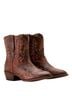 Ariat 100% Leather Aztec Or Tribal Print Brown Multi Color Boots Size 7 1/2 - photo 1