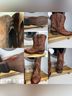 Ariat 100% Leather Aztec Or Tribal Print Brown Multi Color Boots Size 7 1/2 - photo 3