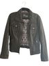Guess 100% Leather Black Leather Jacket Size M - photo 1