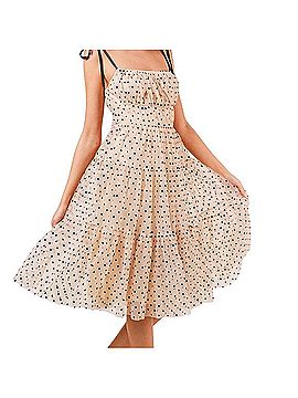 G/Fore Perfect Day Tiered Polka Dot Midi Dress Casual Dress (view 1)