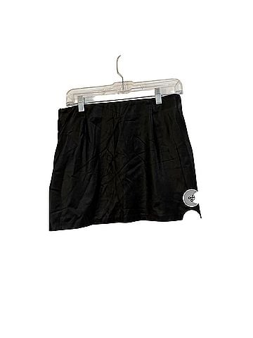 Zara Faux Leather Skirt (view 2)