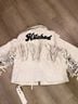 Nasty Gal Inc. White Black Leather Jacket Size M - photo 10