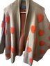 Anthropologie Hearts Brown Orange Poncho One size - photo 1