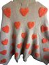 Anthropologie Hearts Brown Orange Poncho One size - photo 2