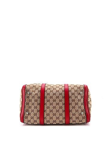 Gucci Convertible Joy Boston Bag GG Canvas with Leather Medium (view 2)
