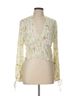 H&M 100% Polyester Floral Multi Color Short Sleeve Blouse Size L - photo 1