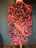 Jennifer Lopez Animal Print Multi Color Long Sleeve Blouse Size 1X - photo 3